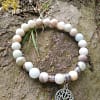 Bracelet amazonite avec arbre de vie