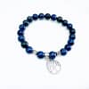 Bracelet crayon Lazuli 8mm avec arbre de vie