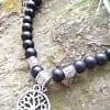 Pulseira de Shungita com Árvore da Vida