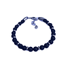 Pulseira de Pedra Lava Metal 6mm
