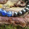 Pulseira Hematita Magnética+Quartzo Azul Rutilado