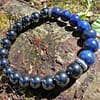 Pulseira Hematita Magnética+Lapis Lazuli
