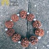 Bracciale d'argento Rudraksha 5 Muhkhis - immagine 2
