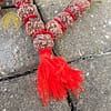 Japa Rudraksha 5 Muhkhis Tasche Rot – Bild 4