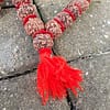 Japa Mala Rudraksha 5 Muhkhis Rojo - Imagen 4