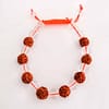 Pulseira Rudraksha e Quartzo Branco
