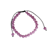 Pulseira de Kunzita com Cordão Regulável 6mm