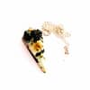 Smaragd Sechseck Pyramide Pendel 4.5cm