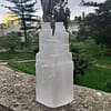 Doppia torre di selenite 20 cm - immagine 2