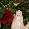 Kit Reiki Quartzo Rosa Oval-Plano Mini