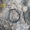 Pulseria Agata Musgo com Cordão 4mm