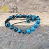 Pulseira de Howlite Azul com Cordão Regulável 8mm
