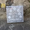 Placca di selenite Sette Chakra Meditazione 10 cm - immagine 2