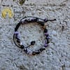 Bracciale Charoita con cordino regolabile da 6 mm - immagine 2
