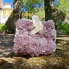 Drusa de Ametista com Cristal de Quartzo Branco 11cm (833 gr)