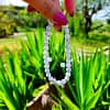 Pulseira Howlite Branca com Cordão Regulável