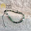 Moss Agate Bracelet with 4mm Adjustable Chain - Image 3