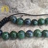 Bracciale in azzurrite con cordino regolabile 6 mm - immagine 5