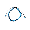 Pulsera de Howlita azul con cordón ajustable 6mm