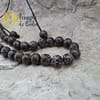 Pulsera de jaspe marrón con cadena ajustable de 4 mm - Imagen 3
