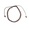 Pulseira de Jaspe Marrom com Cordão Regulável 4mm