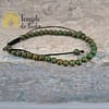 Pulseira de Jaspe Verde com Cordão Regulável 4mm