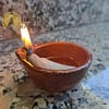 Diya - Piccola lampada indiana in argilla - immagine 2