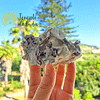 Lepidolita Lilás Bruta com Quartzo Branco 328 gr