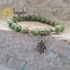 Pulseira de Jade Vietnamita com Mão de Fátima 8 mm