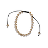 Bracelet de Jaspe Crème avec cordon ajustable 6mm