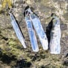 Ciondolo in argento con cianite blu 5-6cm - immagine 2