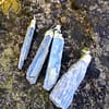 Ciondolo in argento con cianite blu 5-6cm - immagine 3