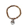 Pulseira Jaspe Madeira ou Imagem com Árvore da Vida 6mm