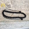 Pulseira de Pedra Lava com Cordão Regulável 4mm