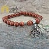 Bracelet pierre de soleil avec arbre de vie 8 mm – Image 3