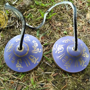 Ting-Sa Zimbeln tibetische Chakra violett ekrachen