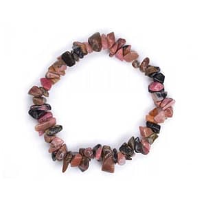 Rodonit Armband auf Chips
