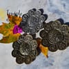 Portaincenso 8 segni di buon auspicio in metallo - immagine 2