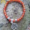 Pulsera Cornaline con árbol de la vida