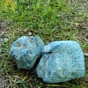 Apatite bleue brute moyenne