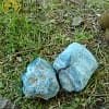 Apatite bleue brute moyenne