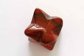 Outlet/Danificado-Merkaba Jaspe Vermelho 2cm