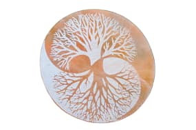 Placa Selenite Laranja Árvore da Vida