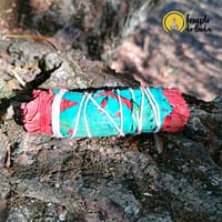 Tocha Sangue de Dragão e Flores 10cm