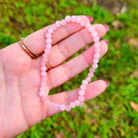 Pulseira de Quartzo Rosa