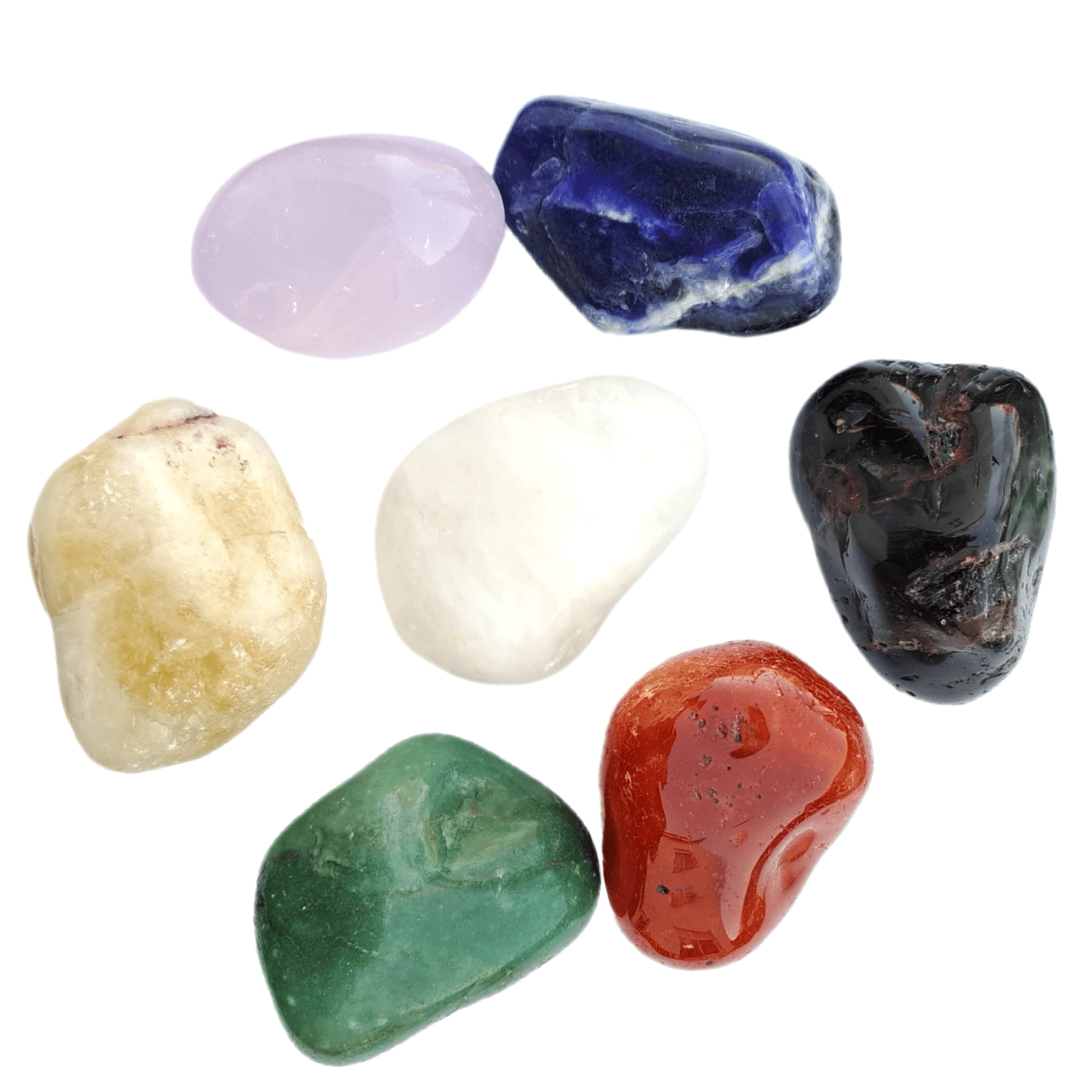 Kit de Pedras dos Chakras para Massagem