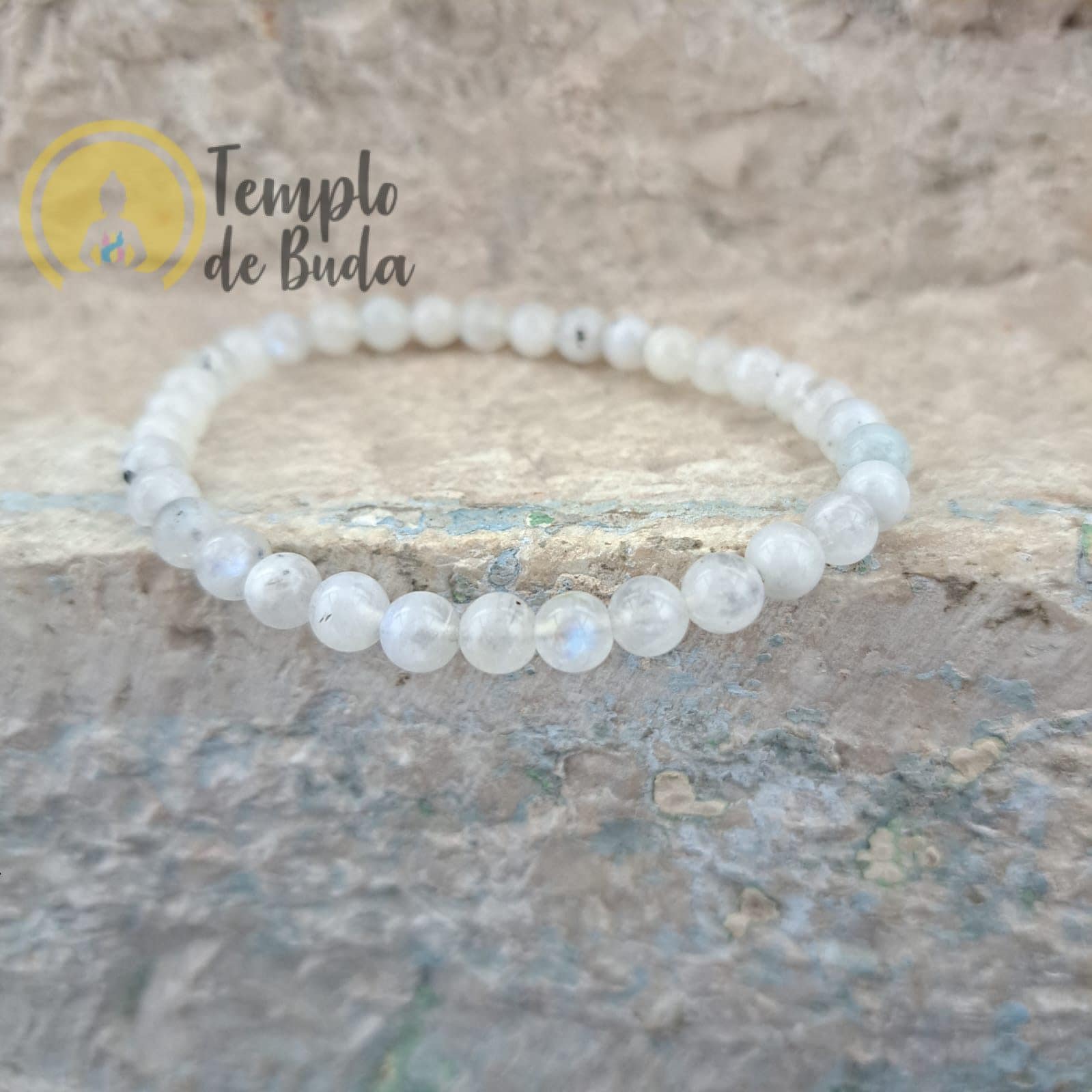 Pulseira de Pedra da Lua 6 mm