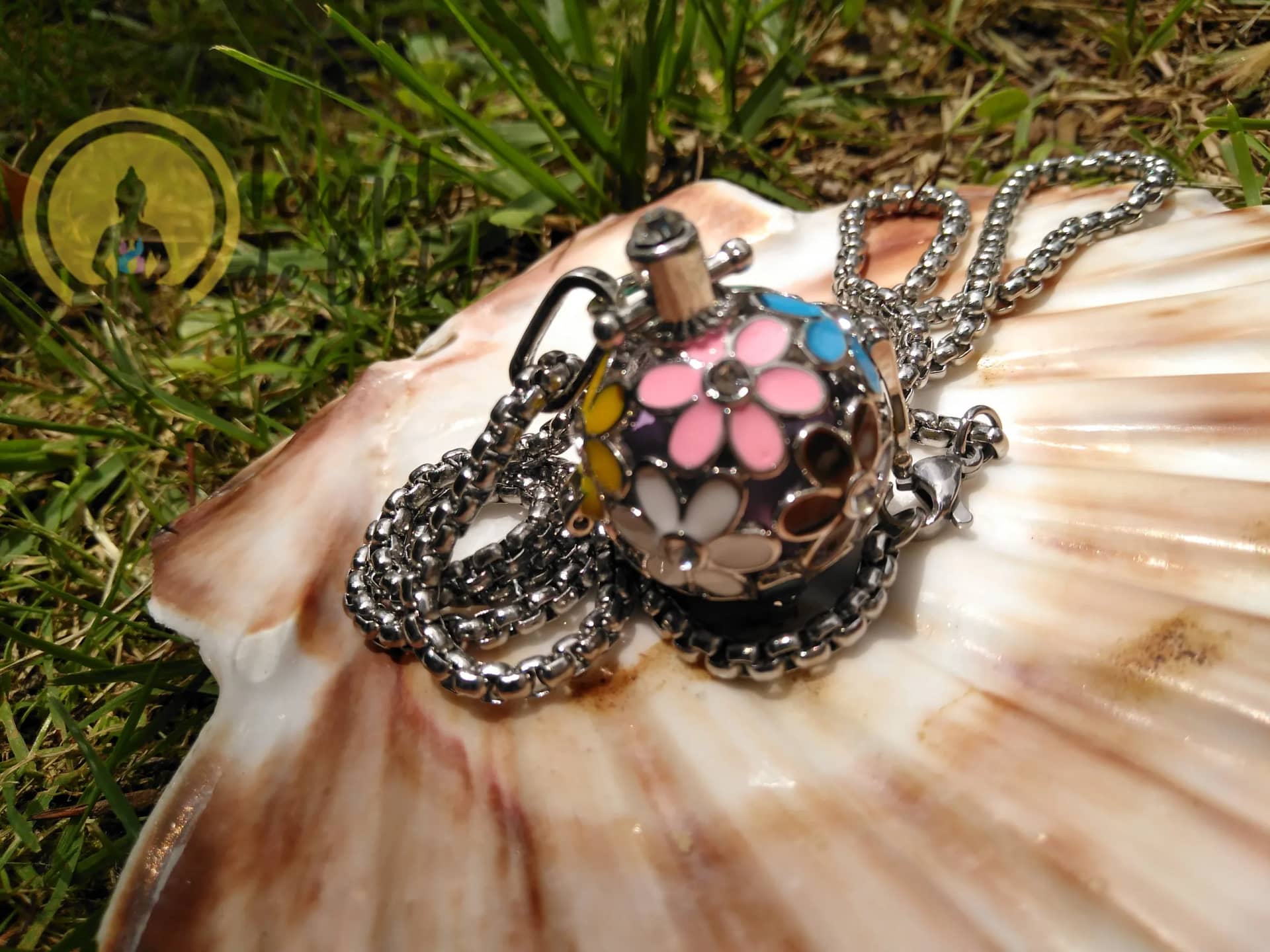 Chamador de Anjos Flores Coloridas