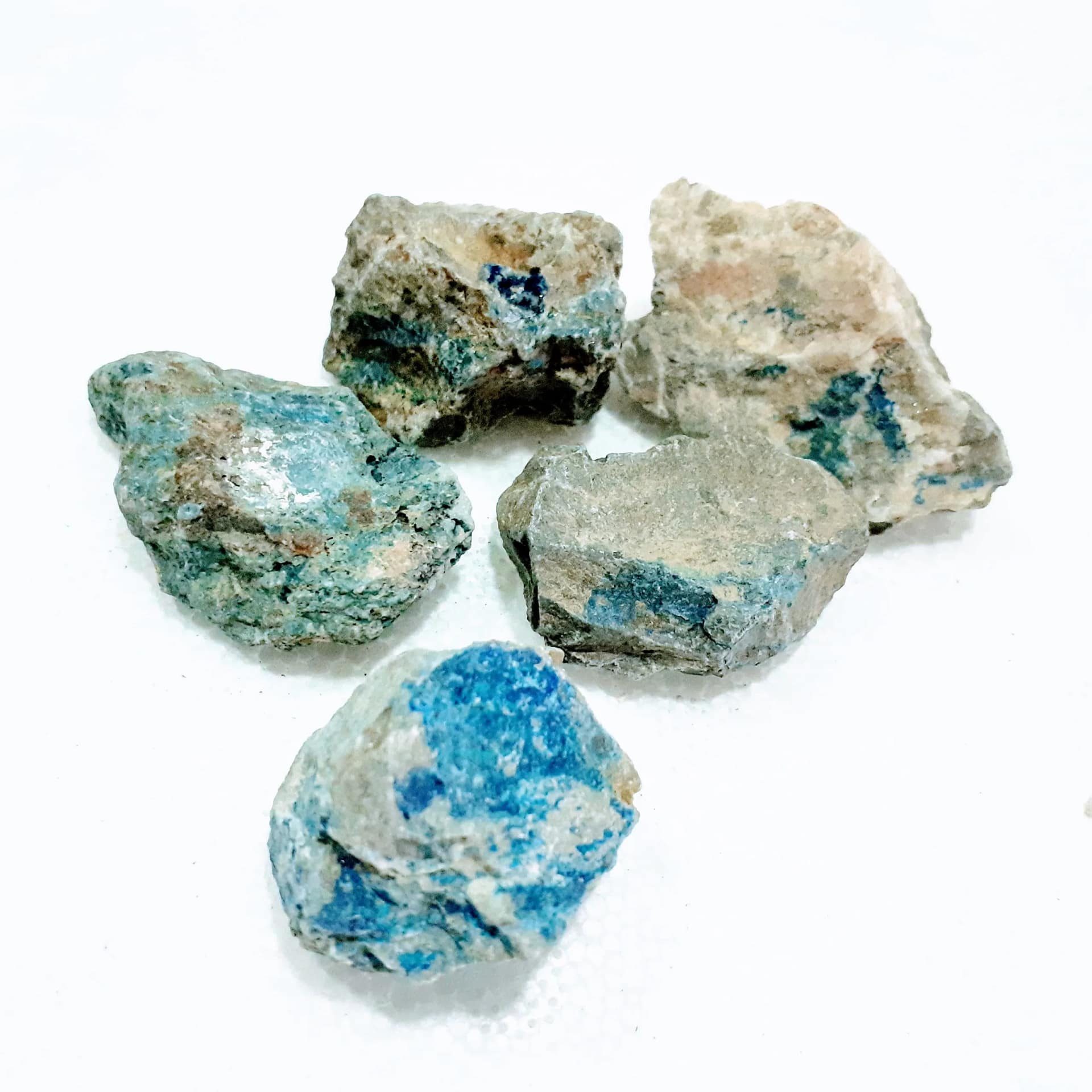 Azurita Bruto em Matriz