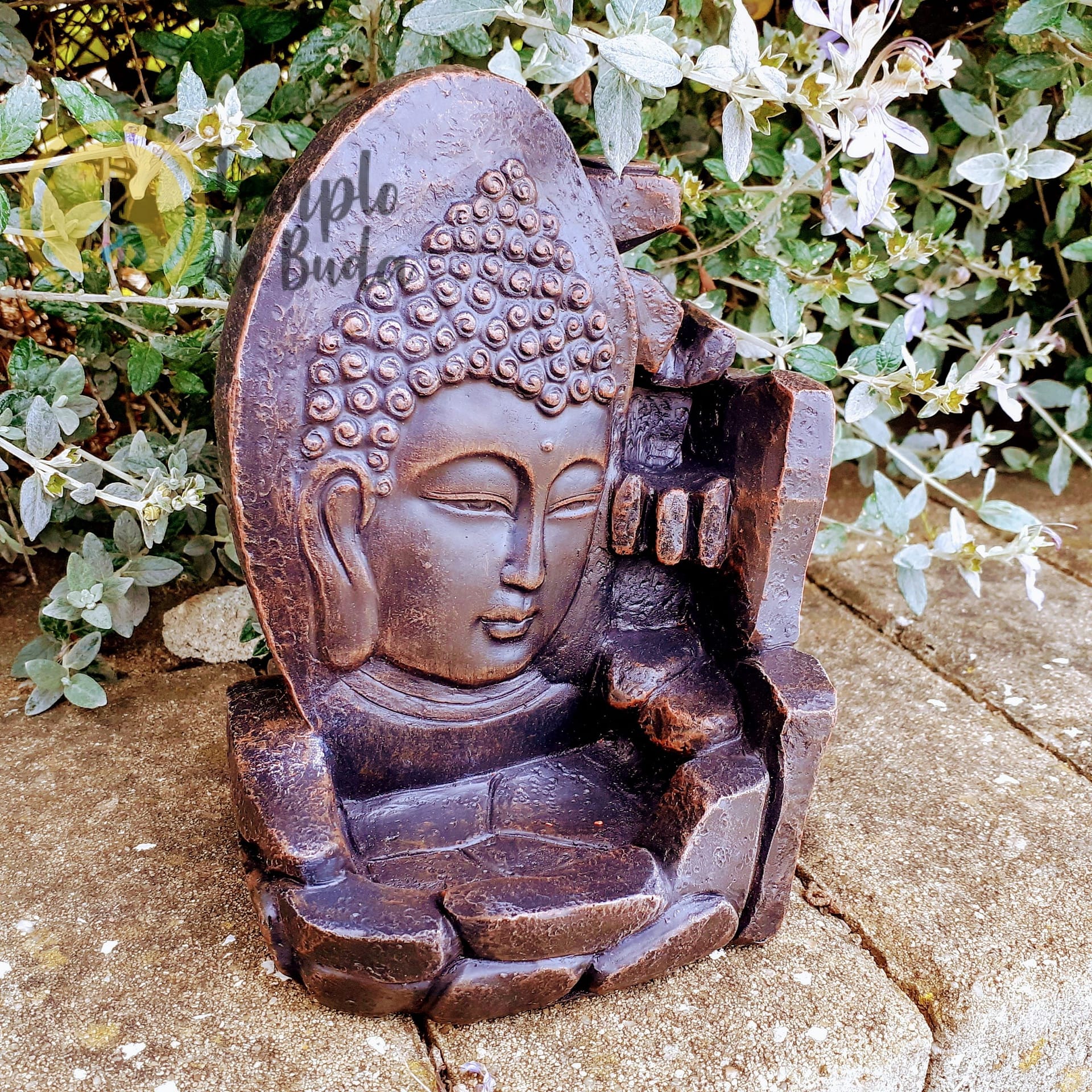 Cascata de Fumo Face Buda Castanho Escuro